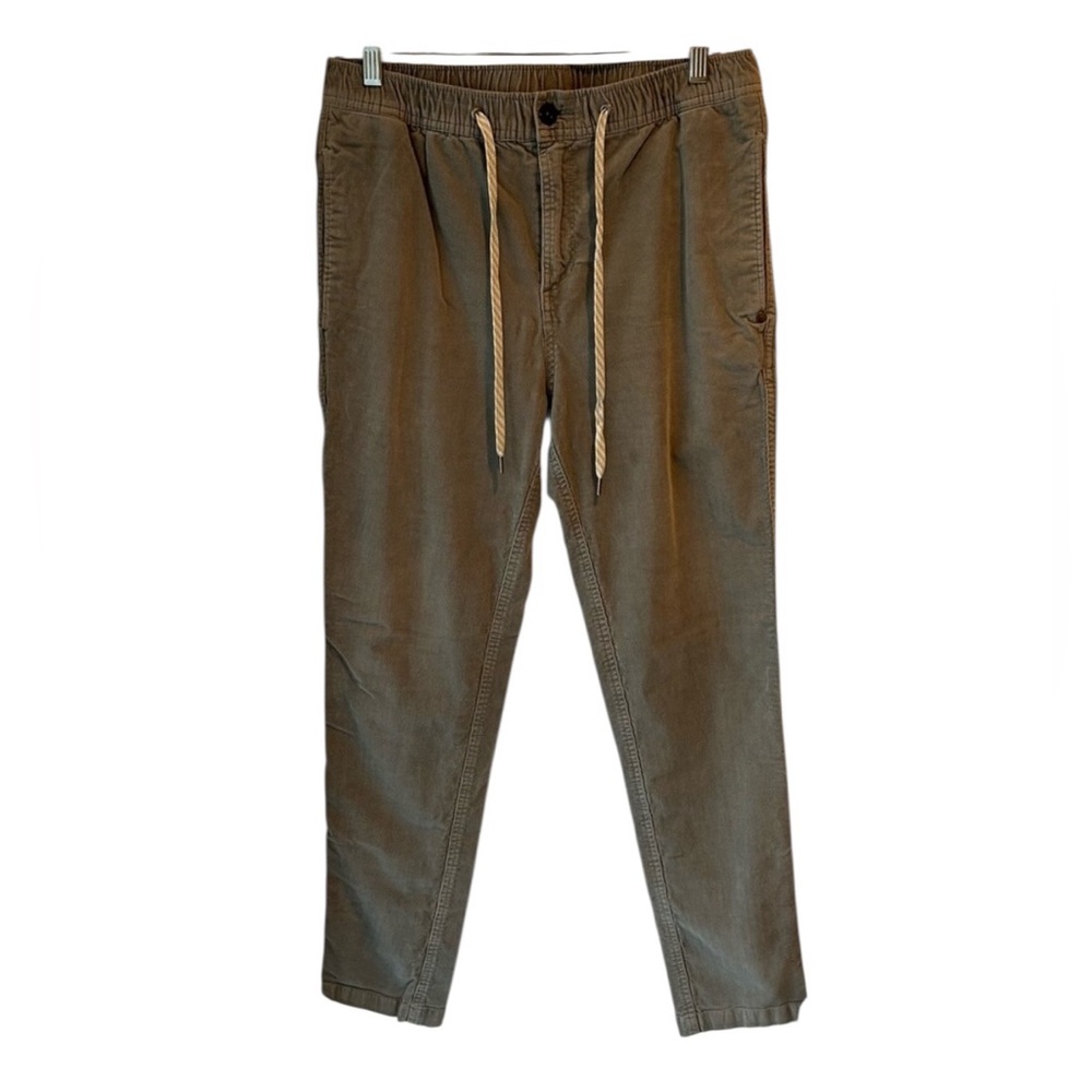 Vuori Men's Gray Corduroy Drawstring Pants - Picture 3 of 13